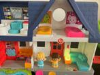 Fischer Price - little people vriendjes speelhuis, Kinderen en Baby's, Speelgoed | Fisher-Price, Speelset, Met geluid, Zo goed als nieuw