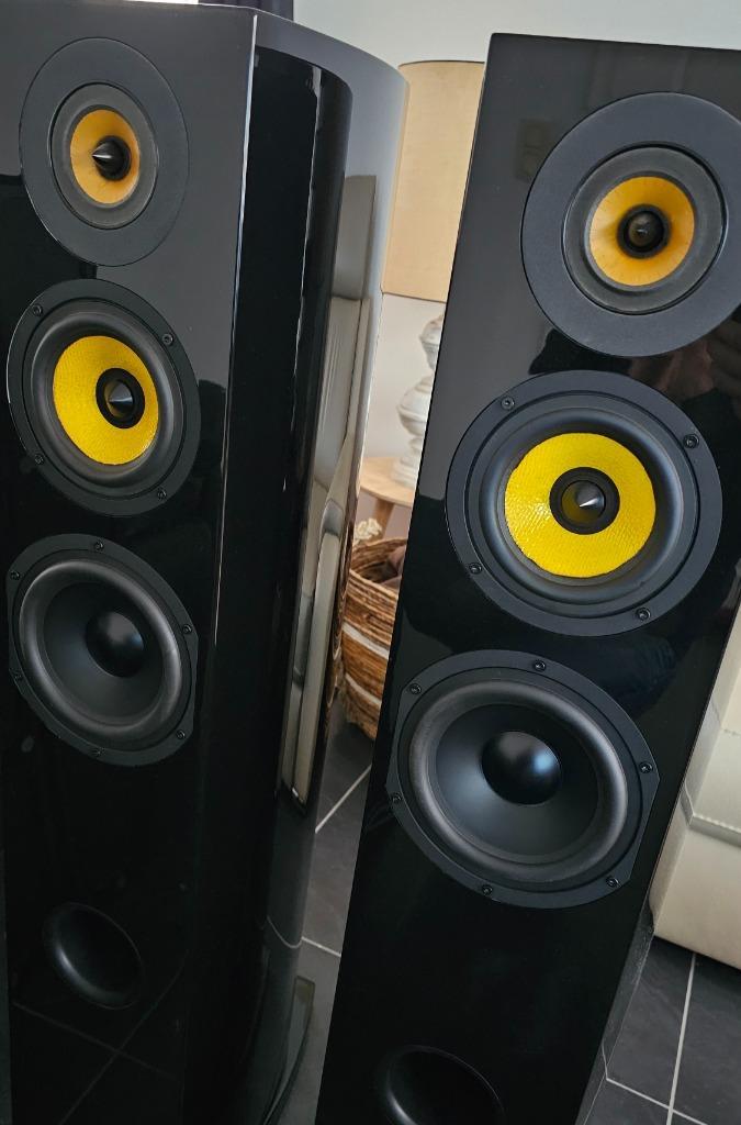 Enceintes Davis acoustics Cezanne HD, Audio, Tv en Foto, Luidsprekerboxen, Zo goed als nieuw, Front, Rear of Stereo speakers, 120 watt of meer