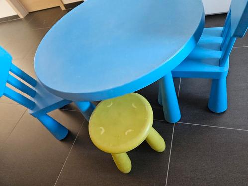 Ikea Mammut tafel en 4 stoeltjes, Enfants & Bébés, Chambre d'enfant | Tables & Chaises, Utilisé, Enlèvement
