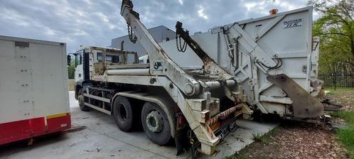AJK portaalsysteem op een containerslede, Auto's, Vrachtwagens, Bedrijf, Trekhaak, MAN, Diesel, Euro 4, Handgeschakeld, Wit, BTW verrekenbaar