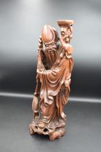 Houtsnijwerk Chinese wijzen 2KG, Antiek en Kunst, Ophalen of Verzenden