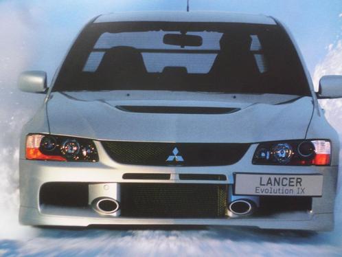 Brochure Mitsubishi Lancer Evolution IX, Livres, Autos | Brochures & Magazines, Mitsubishi, Enlèvement ou Envoi