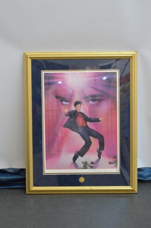 LITHOGRAPHIE ORIGINALE ELVIS PRESLEY, Antiek en Kunst, Kunst | Schilderijen | Modern, Ophalen