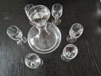 Mooie glazen karaf met 6 glaasjes 15 euro, Antiek en Kunst, Antiek | Glaswerk en Kristal, Ophalen of Verzenden