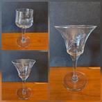Set vintage glazen - 19 stuks, Ophalen, Zo goed als nieuw