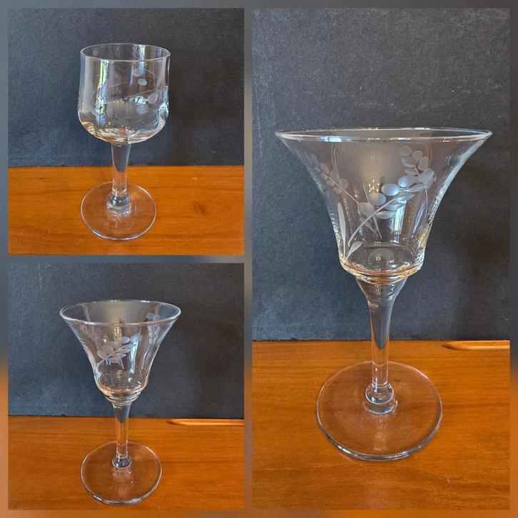 Set de verres vintage - 19 pièces, Collections, Verres & Petits Verres, Comme neuf, Enlèvement