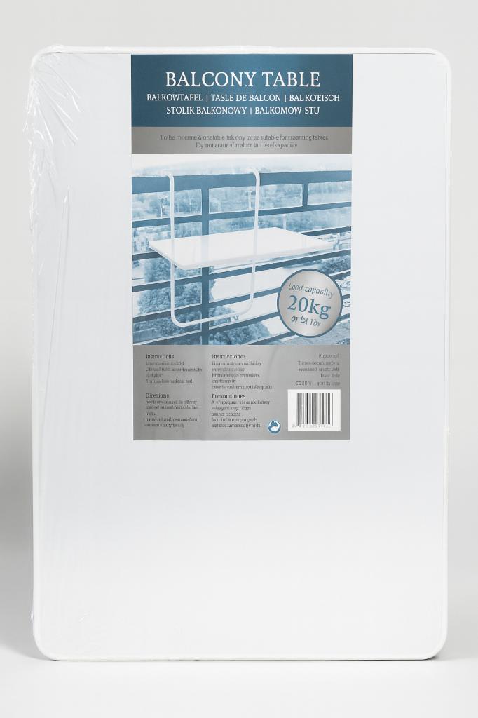 Nieuwe balkontafel — nog steeds verpakt., Tuin en Terras, Tuintafels, Nieuw, Rechthoekig, Plastic, Ophalen