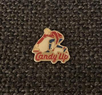 PIN - CANDY'UP - CHOCOLADEMELK - CURLING, Envoi, Utilisé, Sport, Insigne ou Pin's