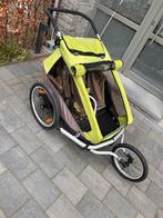 2 persoons fietskar croozer met hangmat en babysupport, Comme neuf, Enlèvement ou Envoi