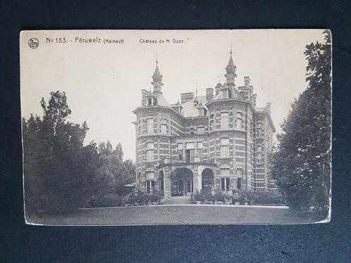 Postkaart Péruwelz Chateau de M. Duez, Verzamelen, Postkaarten | België, Ongelopen, Henegouwen, 1920 tot 1940, Ophalen of Verzenden