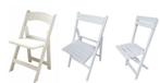 Weddingchair witte Klapstoel resinchair trouwstoel, Hobby en Vrije tijd, Feestartikelen, Nieuw, Ophalen of Verzenden
