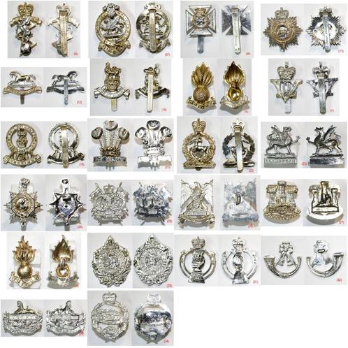 22 baret-insignes van het Engelse leger - cap-insigne, Verzamelen, Militaria | Algemeen, Landmacht, Embleem of Badge, Ophalen of Verzenden