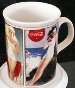 Coca Cola mok beker met nostalgische afbeeldingen dame, Ophalen of Verzenden, Nieuw