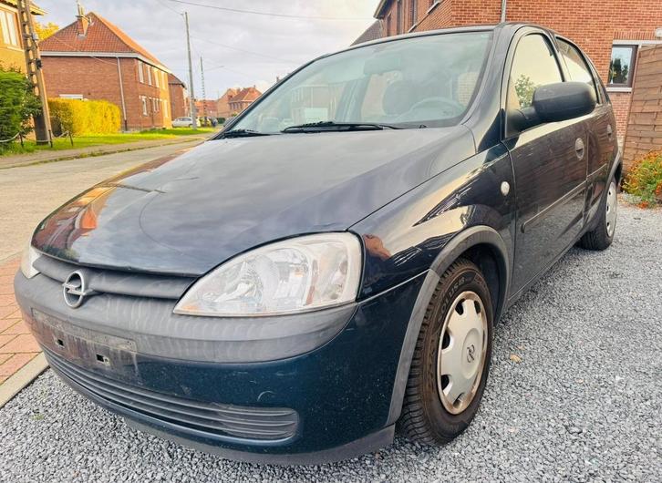 Opel, Auto's, Opel, Particulier, Corsa, Airbags, Boordcomputer, Benzine, Berline, 5 deurs, Handgeschakeld, Blauw, Grijs, Stof