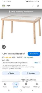 GEZOCHT! Kindertafel/ontdektafel ikea of ander merk, Huis en Inrichting, Ophalen of Verzenden, Zo goed als nieuw, Rond