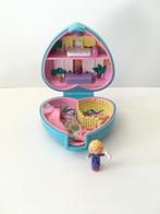 Polly Pocket blauw hart, Verzamelen, Poppetjes en Figuurtjes, Zo goed als nieuw