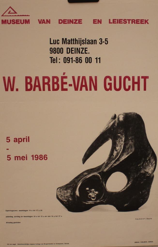 Wilhelmina Barbé-Van Gucht  1986 AFFICHE, Verzamelen, Posters, Ophalen of Verzenden