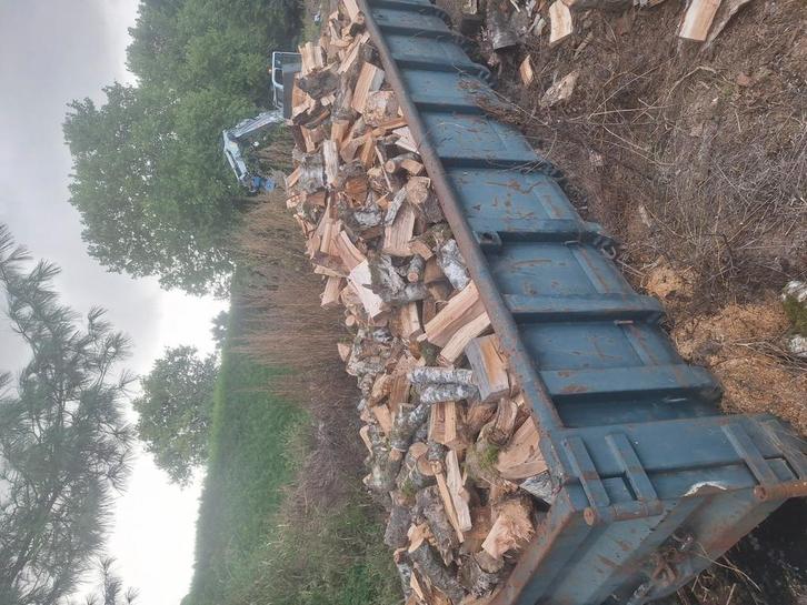 Verzaagd en gekloven brandhout, Tuin en Terras, Brandhout, Ophalen