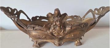 Jardinière de table antique - en laiton - Art Nouveau beschikbaar voor biedingen