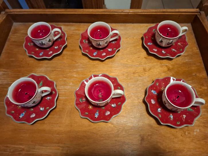 6 kopjes en schotels van Villeroy en Boch Toy's Delight, Hobby en Vrije tijd, Feestartikelen, Ophalen