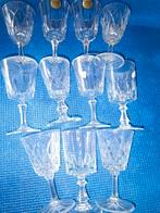 Lot crystal d'Arques glazen, Verzamelen, Glas en Drinkglazen, Ophalen of Verzenden, Zo goed als nieuw
