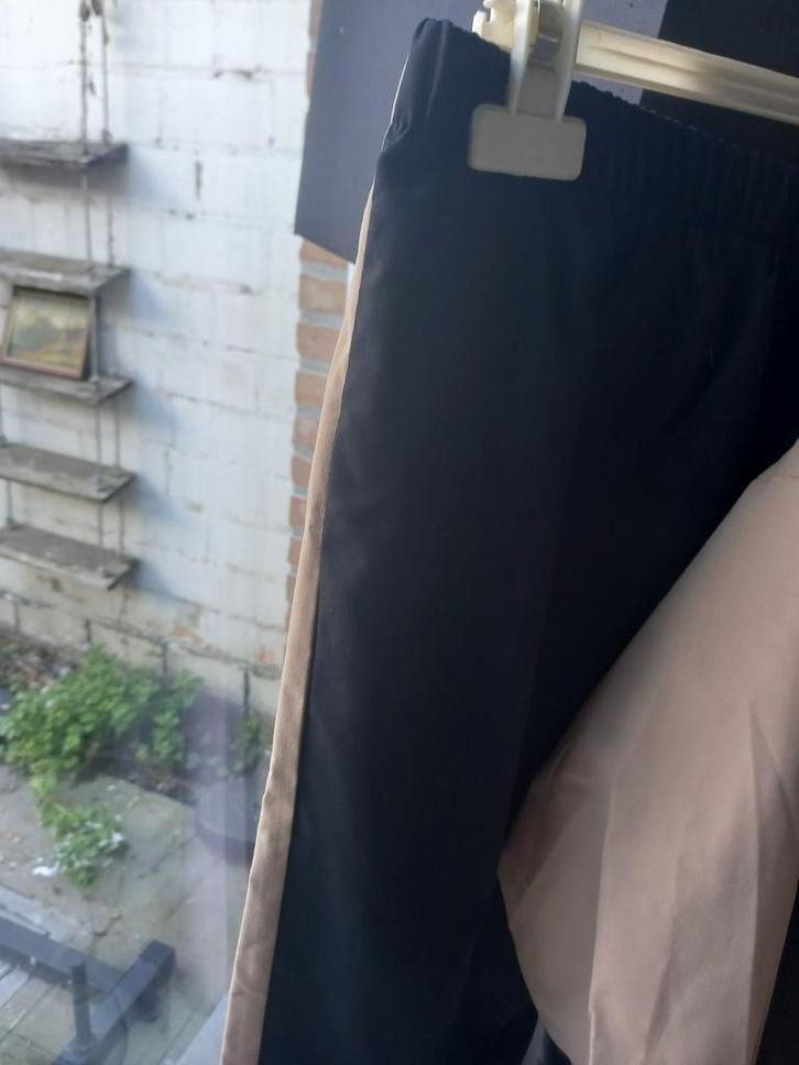 Trainer in katoen tweekleurig., Kleding | Dames, Broeken en Pantalons, Nieuw, Zwart, Ophalen