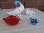 lot eenden in porselein en glas, Ophalen of Verzenden, Gebruikt