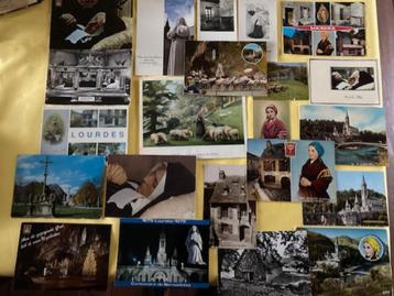 22 prenten/kaarten Lourdes heilige Bernadette Soubirous beschikbaar voor biedingen
