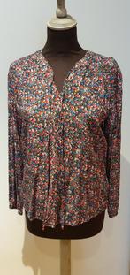 Bloes met bloempjes zwart met rood edc maat s lange mouwen, Zwart, Ophalen of Verzenden, Zo goed als nieuw, Maat 36 (S)