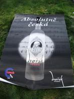 GROTE VODKA POSTER "ABSOLUTNE SESKA" "DVORAK VODKA", Verzamelen, Ophalen, Rechthoekig Staand, Deurposter of groter, Zo goed als nieuw