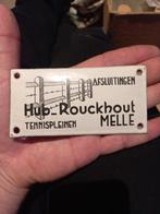 Emaille bord tennispleinen Melle, Ophalen of Verzenden