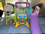 Ensemble balançoire , toboggan et jeux, Kinderen en Baby's, Speelgoed | Buiten | Speeltoestellen, Ophalen, Zo goed als nieuw, Glijbaan