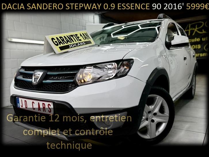 DACIA SANDERO STEPWAY 0.9 ESSENCE 90 ‼️GARANTIE 1 AN CTOK‼️, Autos, Dacia, Entreprise, Achat, Sandero, ABS, Airbags, Air conditionné