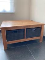Salontafel, Huis en Inrichting, Tafels | Salontafels, Ophalen, Gebruikt, Vierkant, Teakhout