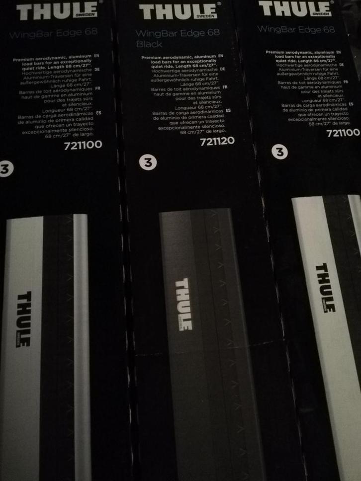 Thule WingBar Edge black & zilvergrijs baren Nieuw!, Auto diversen, Dakdragers, Ophalen of Verzenden