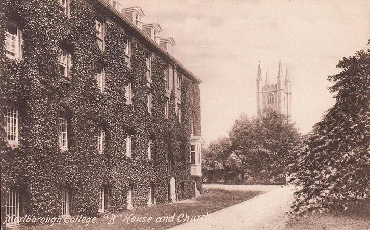 UK - Université Marlborough : Maison & église [Bath Road], Collections, Cartes postales | Étranger, Non affranchie, Angleterre
