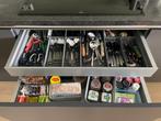 Moderne Mat antraciet hoekkeuken incl Aeg apprt GEDEMONTEERD, Huis en Inrichting, Hoekkeuken, Ophalen of Verzenden, Zo goed als nieuw