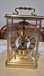 Vintage horloge à poser , cage laiton ., Ophalen