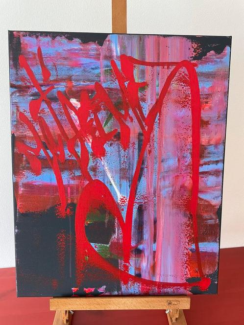 Schilderij Karl Lagasse: “Je t’aime”, Antiek en Kunst, Kunst | Schilderijen | Abstract, Ophalen