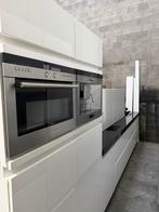 Complete Moderne Rechte Keuken + Apparatuur + GEDEMONTEERD, Wit, Enkelwandige keuken, Ophalen of Verzenden, Hoogglans of Gelakt