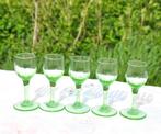 5 verres a liqueur sur pied imitation ouraline, Enlèvement ou Envoi