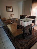 Grote spiegel met console/sideboard + porseleinen vazen, Antiek en Kunst, Ophalen