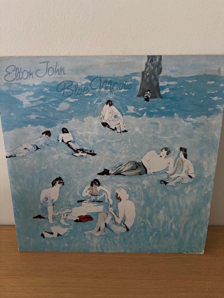 LP - Elton John - blue moves, Cd's en Dvd's, Vinyl | Rock, Gebruikt, Poprock, 12 inch, Ophalen of Verzenden