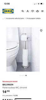 Porte-rouleau WC, chromé. IKEA, Comme neuf