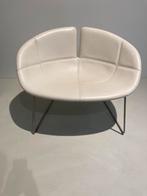 Moroso lounge stoel wit leder, Comme neuf, Design, Cuir, Enlèvement ou Envoi