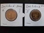 Duitsland: 2X 2€ munt Schleswig-Holstein "A" en "J" 2006, Postzegels en Munten, Verzenden, Duitsland, 2 euro, Setje