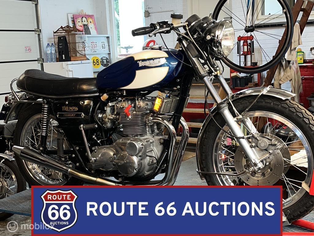Triumph Trident T150V | 1974 | Route 66 Auctions, Triumph, Zwart, Bedrijf, Handgeschakeld
