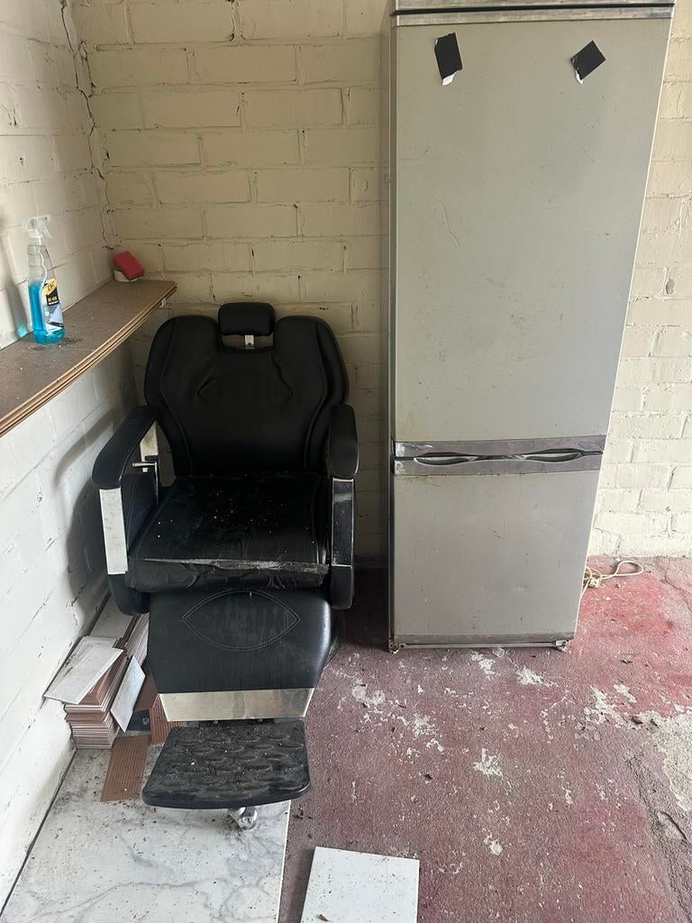 Wasstoel kapper + kapot frigo, Ophalen, Niet werkend