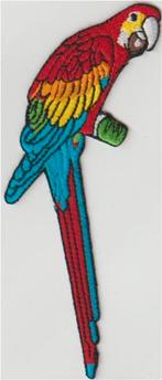 Papegaai stoffen opstrijk patch embleem, Verzenden, Nieuw