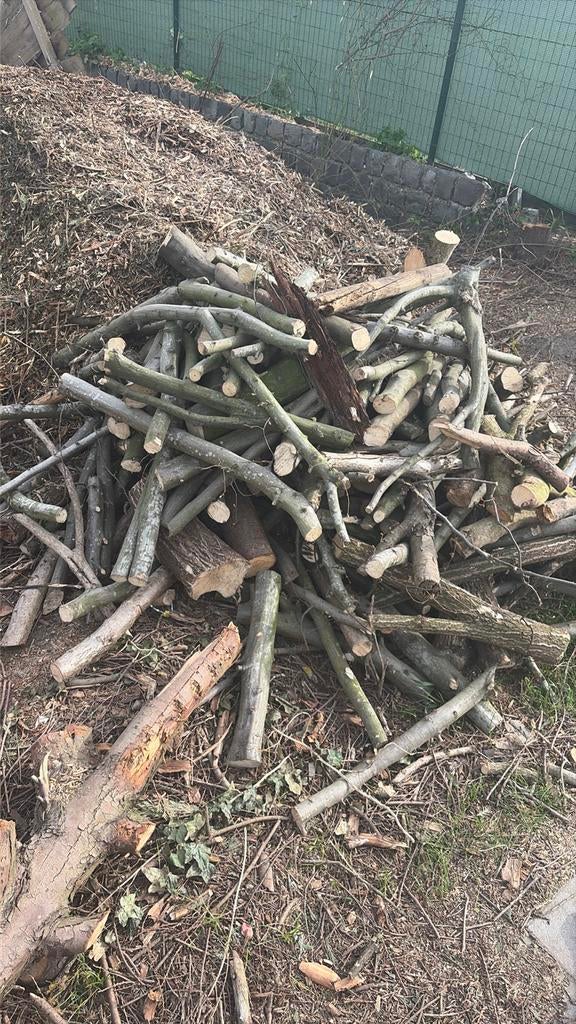 Gratis brandhout + hout snipper van de hakselaar, Ophalen of Verzenden